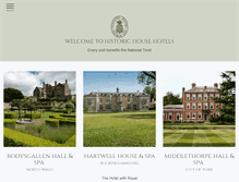 Tablet Screenshot of historichousehotels.com